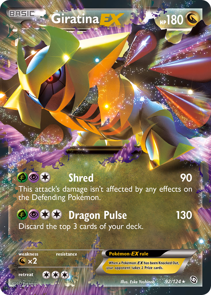 Giratina-EX Pokemon card (92/124, Dragons Exalted)