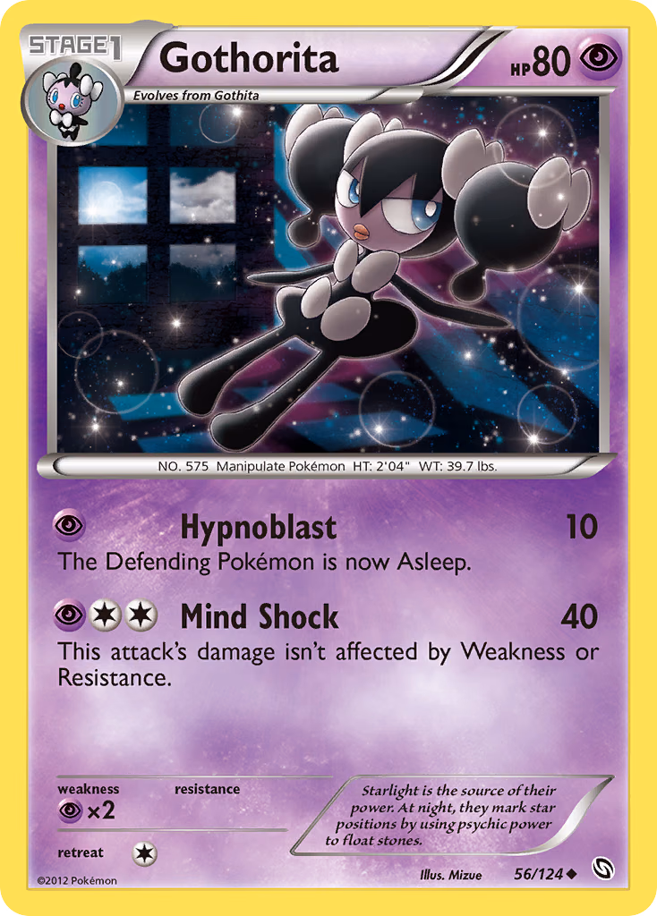 Gothorita Pokemon card (56/124, Dragons Exalted)