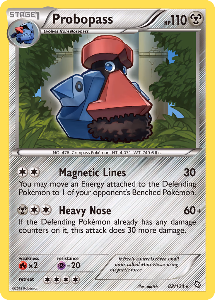 Probopass Pokemon card (82/124, Dragons Exalted)
