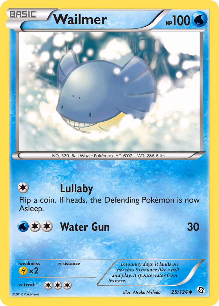 Wailmer Pokemon card (25/124, Dragons Exalted)