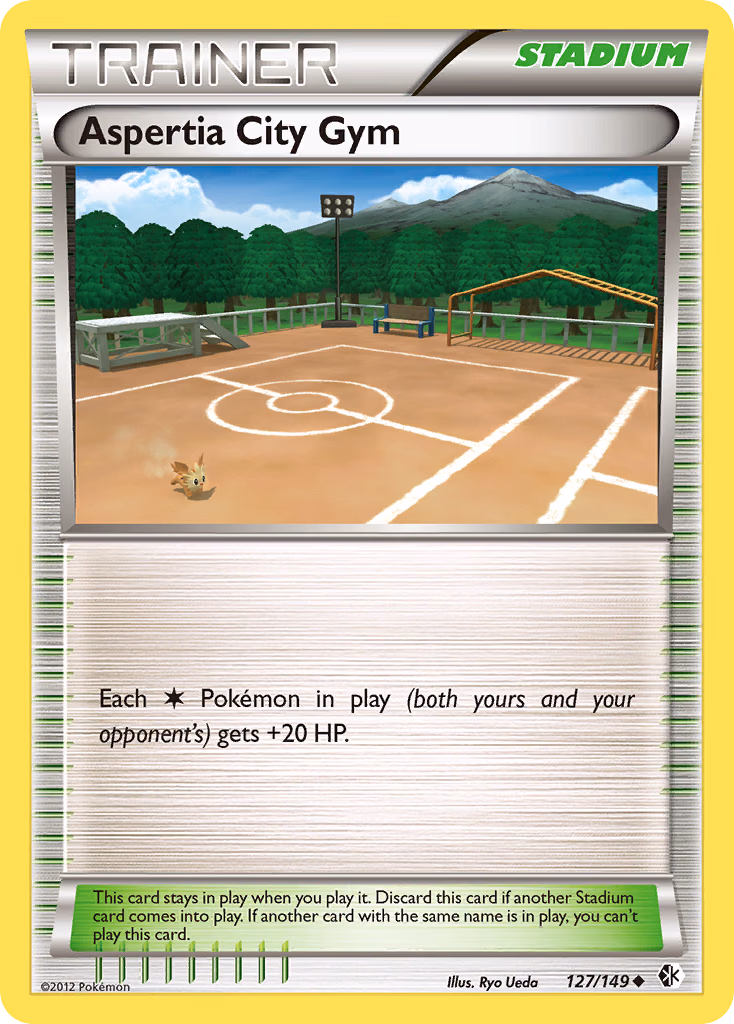 Aspertia City Gym Pokemon card (127/149, Boundaries Crossed)