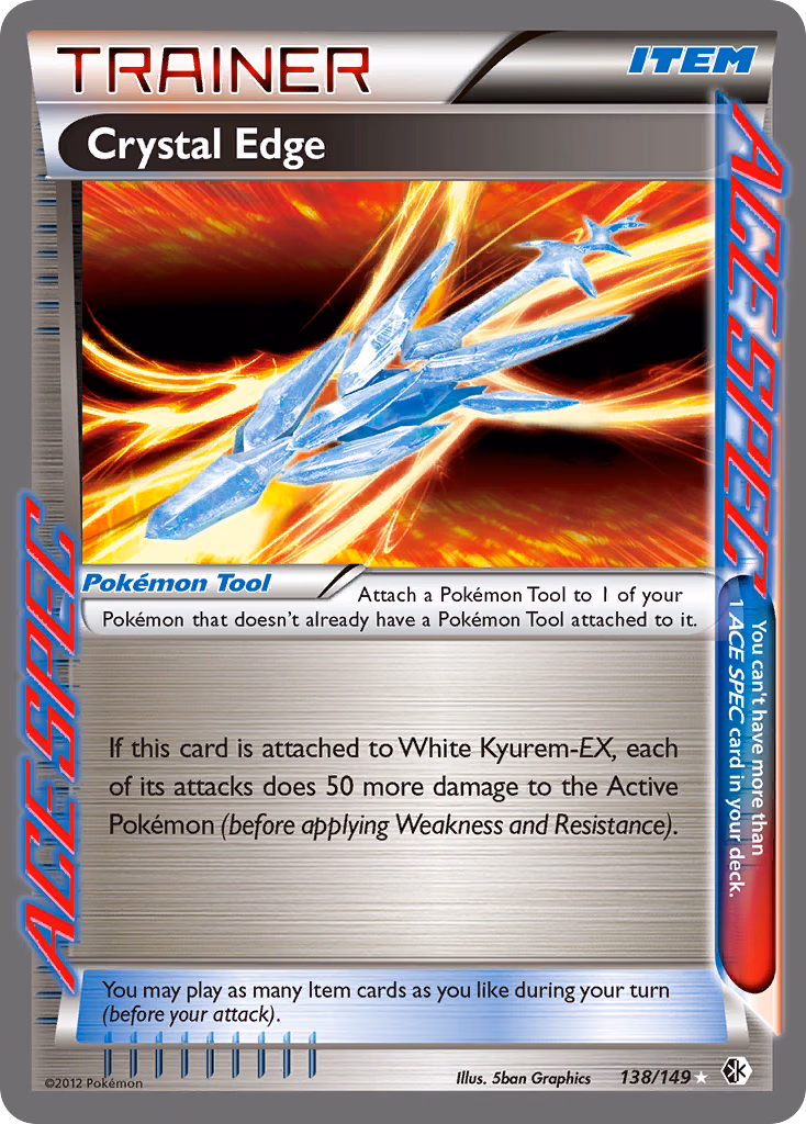 Crystal Edge Pokemon card (138/149, Boundaries Crossed)