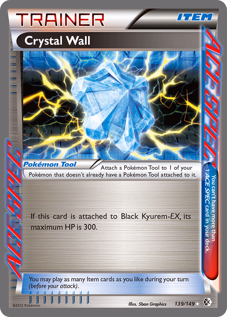 Crystal Wall Pokemon card (139/149, Boundaries Crossed)
