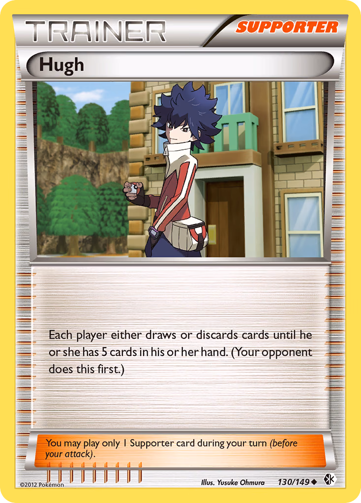 Hugh Pokemon card (130/149, Boundaries Crossed)