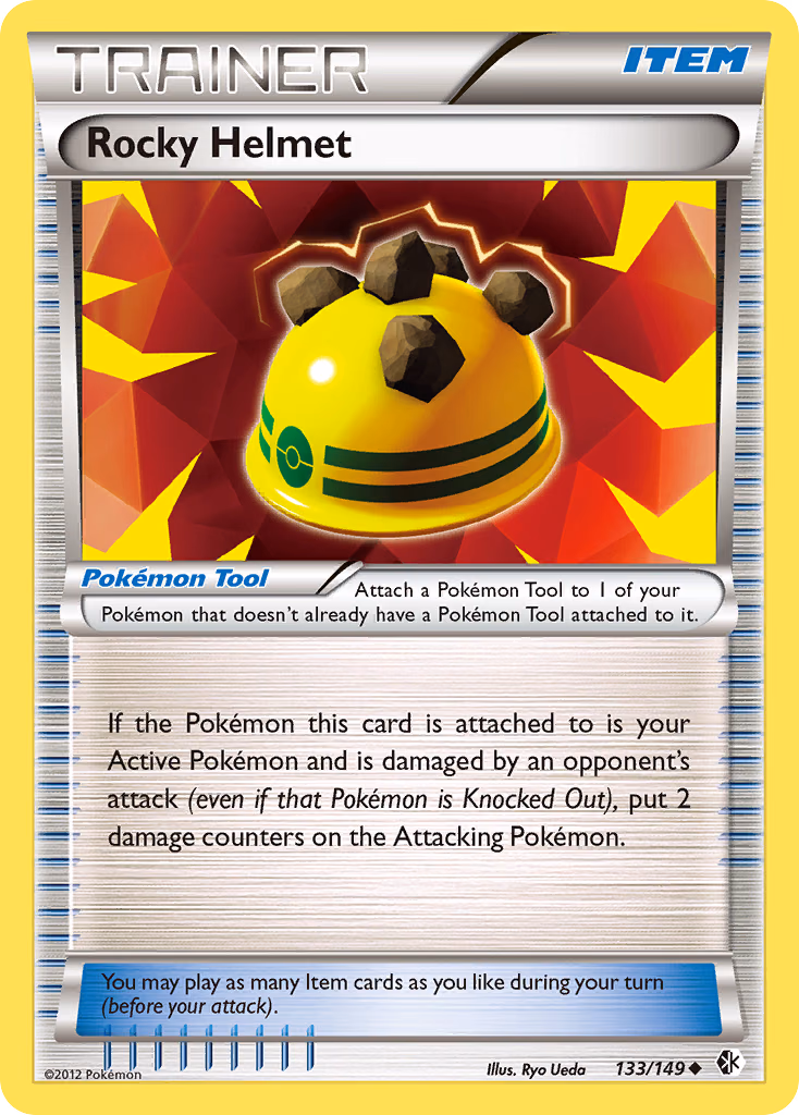 Rocky Helmet Pokemon card (133/149, Boundaries Crossed)