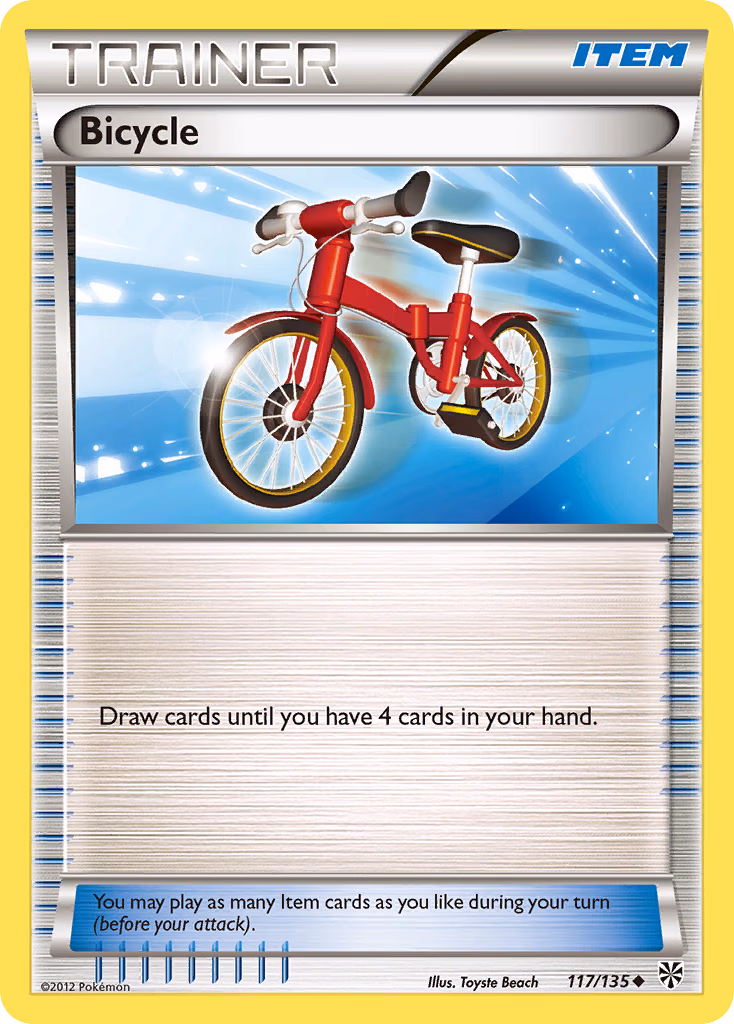Bicycle Pokemon card (117/135, Plasma Storm)