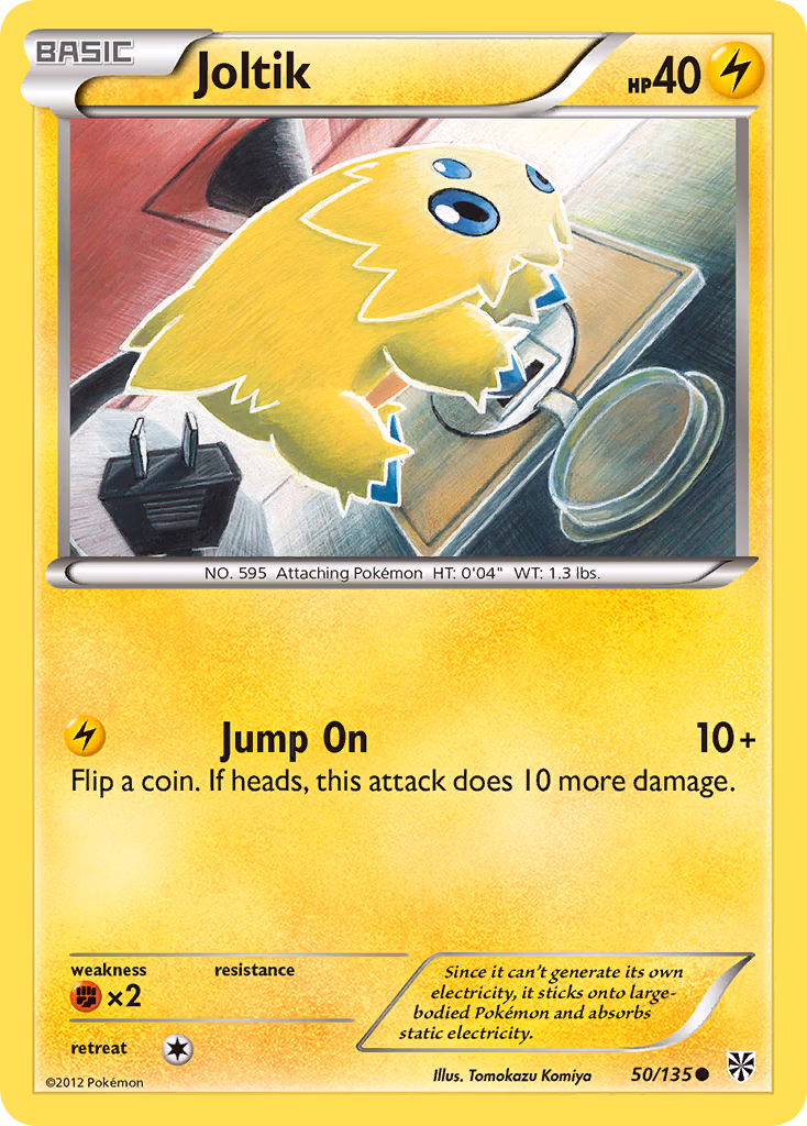 Joltik Pokemon card (50/135, Plasma Storm)