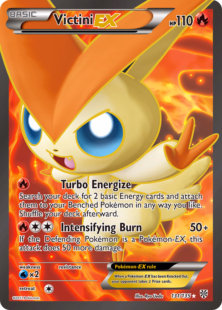 Victini-EX Pokemon card (131/135, Plasma Storm)