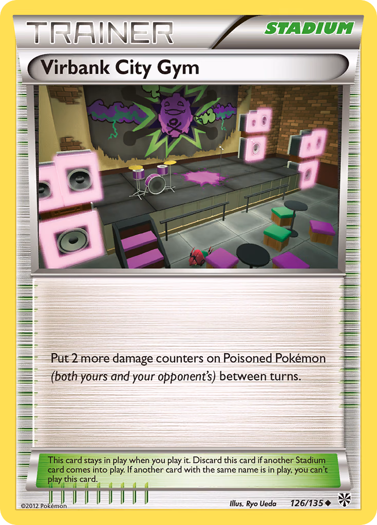 Virbank City Gym Pokemon card (126/135, Plasma Storm)