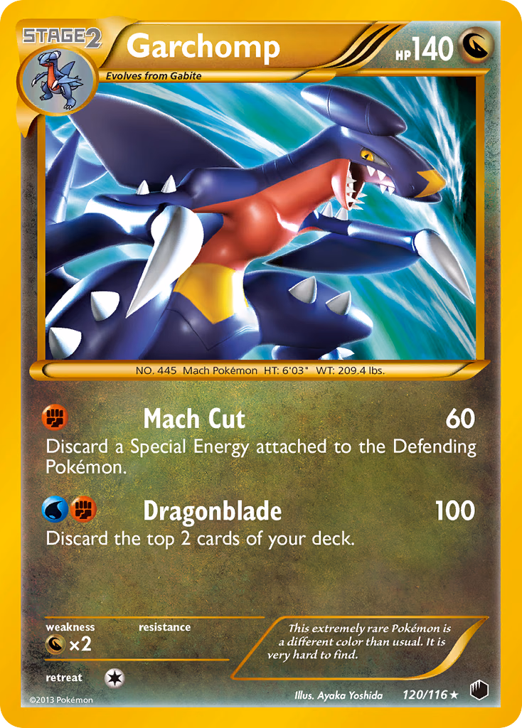 Garchomp Pokemon card (120/116, Plasma Freeze)