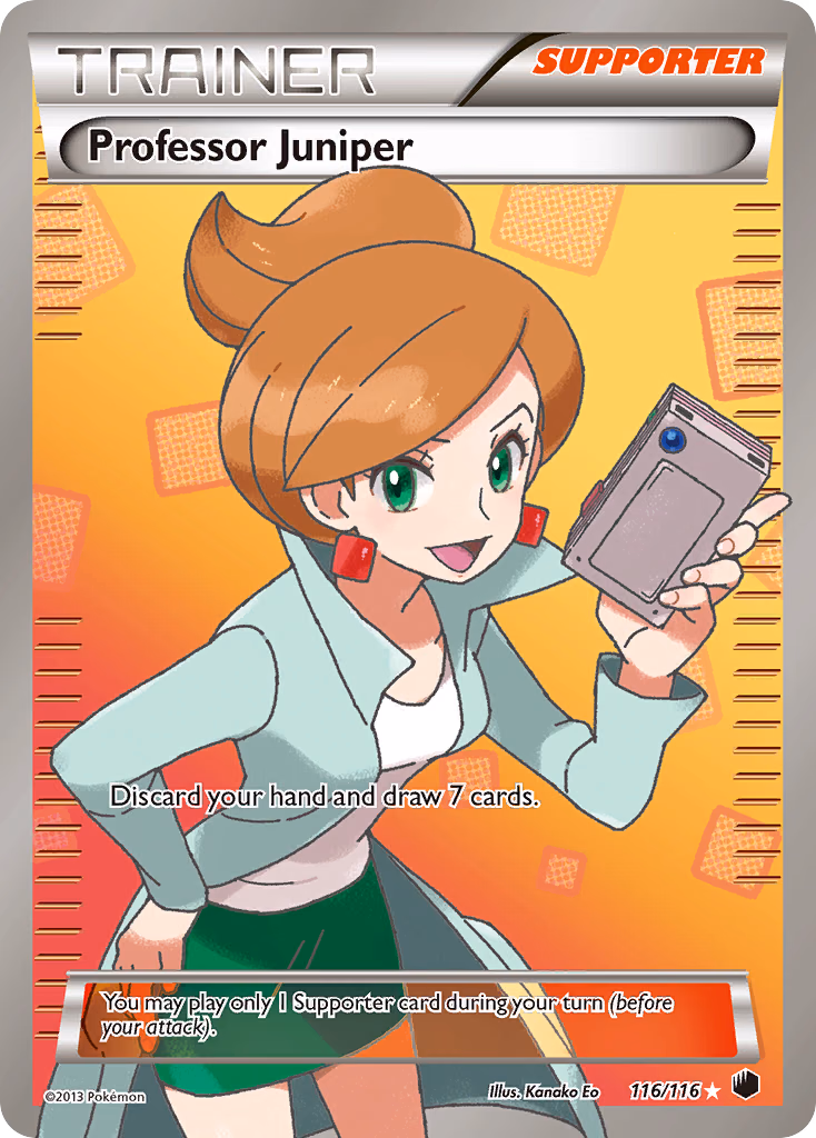 Professor Juniper Pokemon card (116/116, Plasma Freeze)