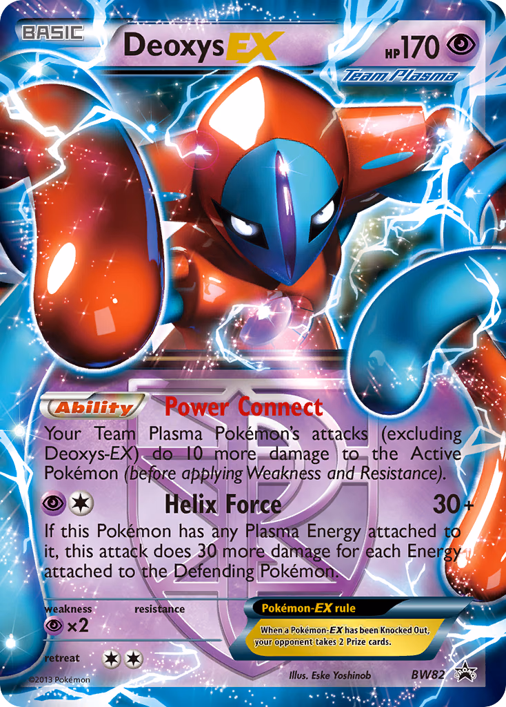 Deoxys-EX Pokemon card (BW82, BW Black Star Promos)