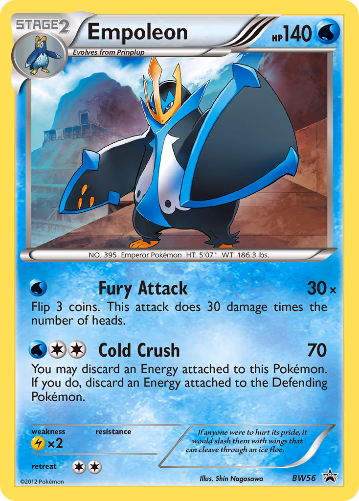 Empoleon Pokemon card (BW56, BW Black Star Promos)