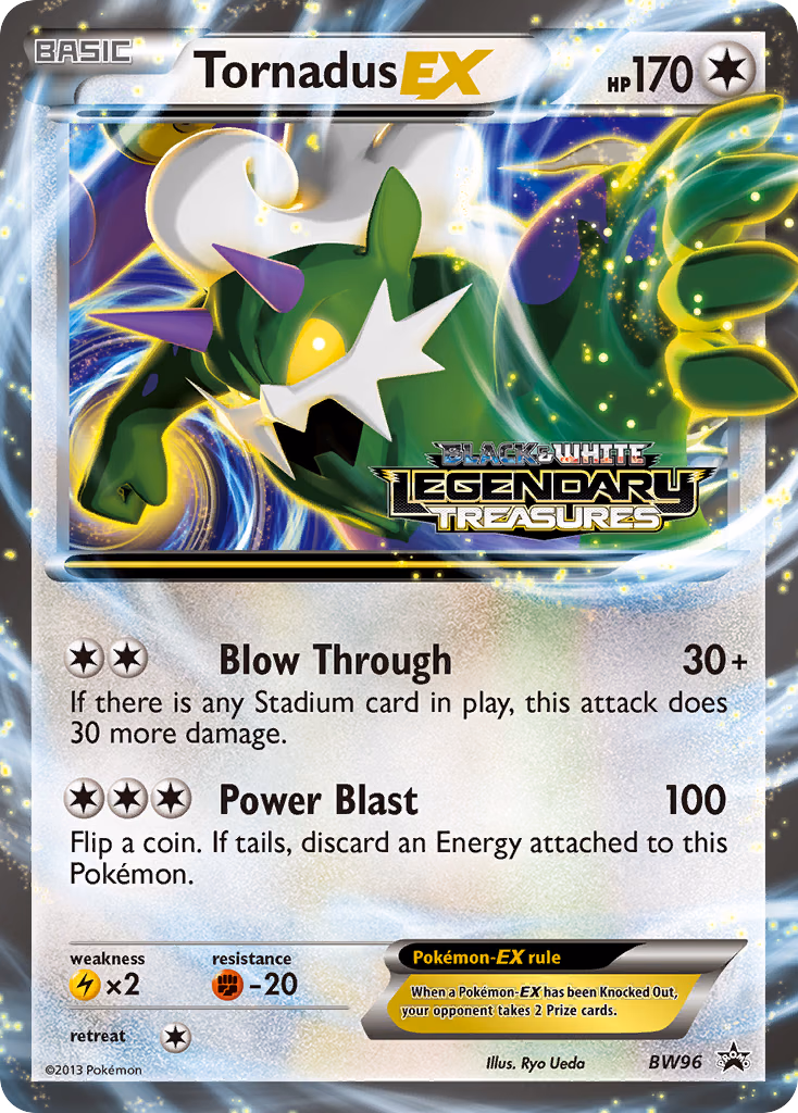 Tornadus-EX Pokemon card (BW96, BW Black Star Promos)