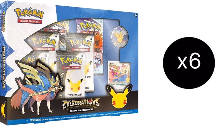 Pokemon Celebrations Deluxe Pin Collection Case [Zacian LV. X]