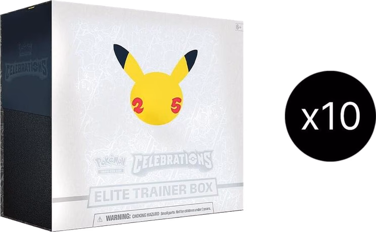 Pokemon Celebrations Elite Trainer Box Case