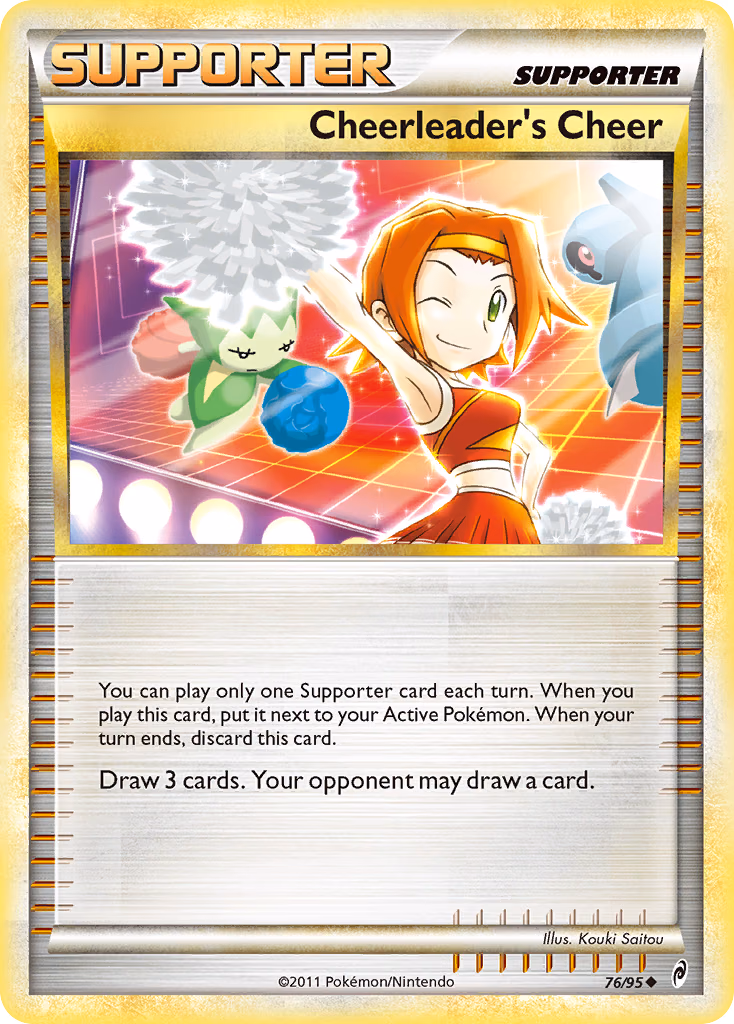 Cheerleader's Cheer Pokemon card (76/95, Call of Legends)