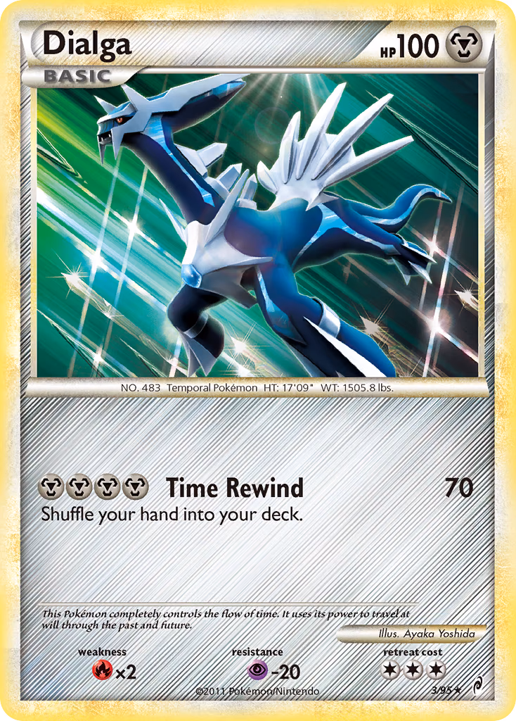 Dialga Pokemon card (3/95, Call of Legends)