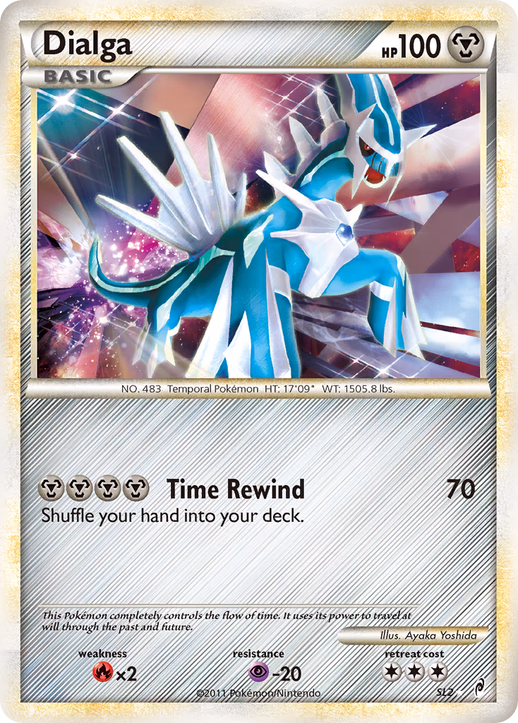 Dialga Pokemon card (SL2, Call of Legends)