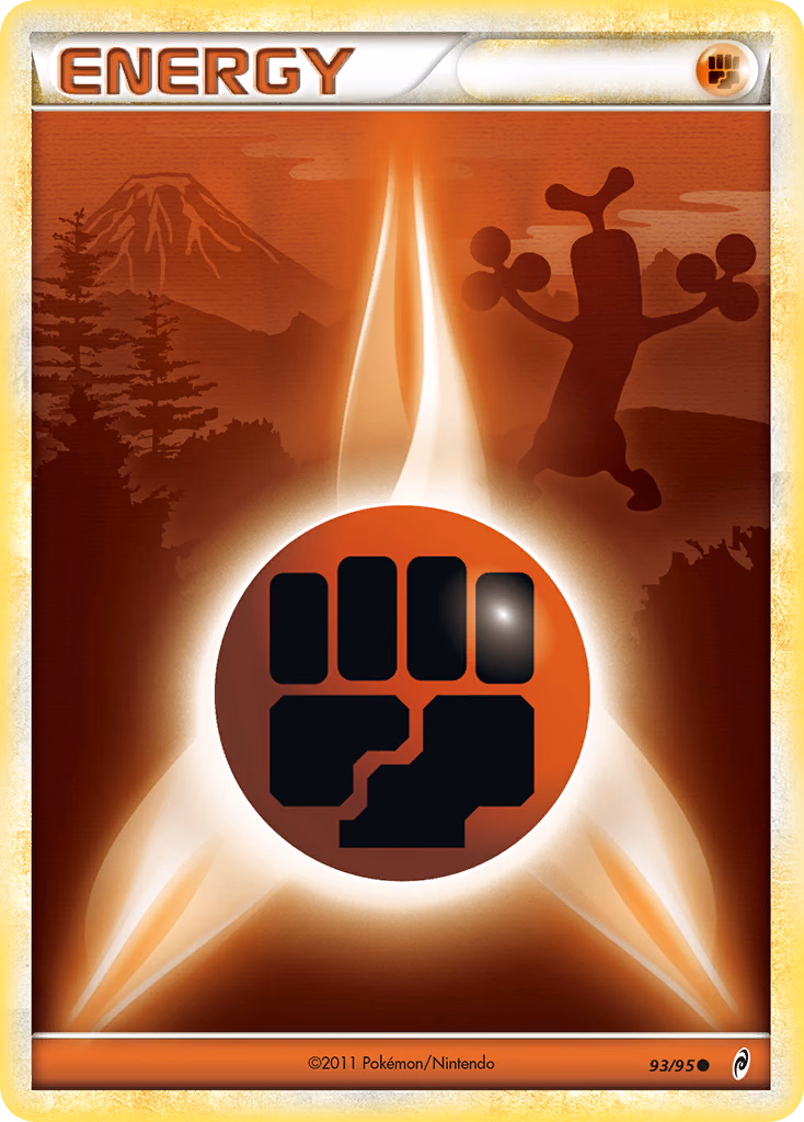 Fighting Energy Pokemon card (93/95, Call of Legends)