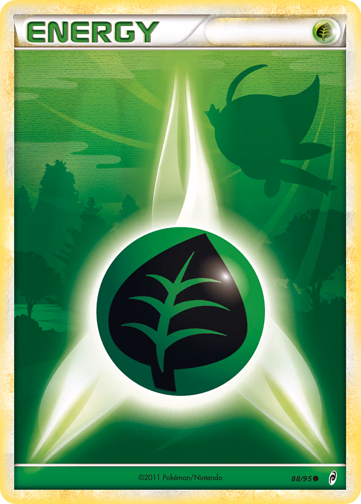 Grass Energy Pokemon card (88/95, Call of Legends)
