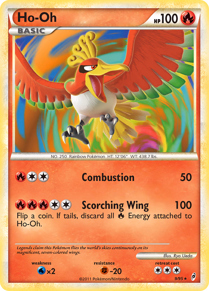 Ho-Oh Pokemon card (9/95, Call of Legends)