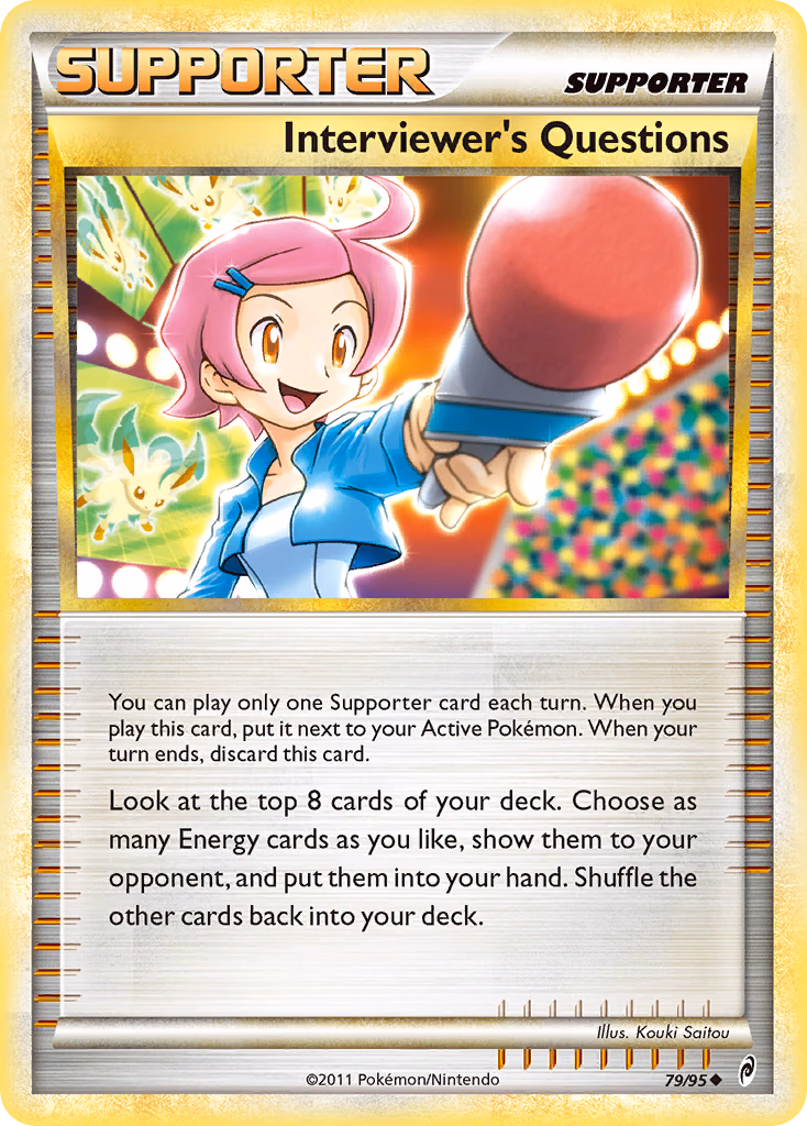 Interviewer's Questions Pokemon card (79/95, Call of Legends)