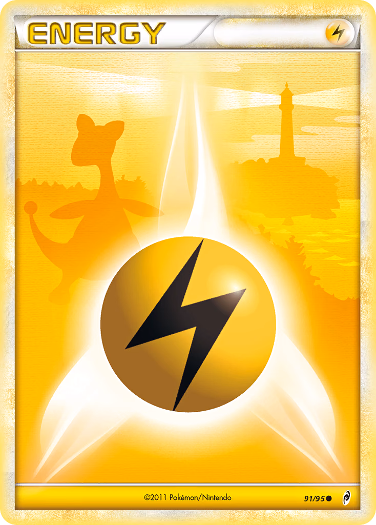 Lightning Energy Pokemon card (91/95, Call of Legends)