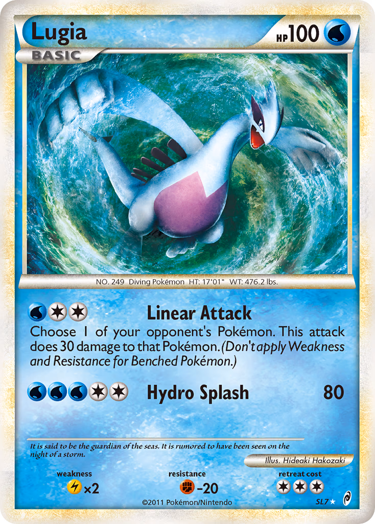 Lugia Pokemon card (SL7, Call of Legends)