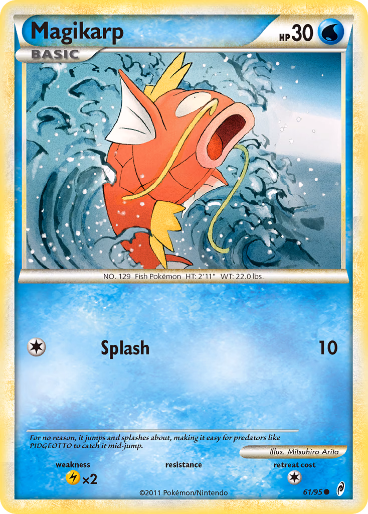 Magikarp Pokemon card (61/95, Call of Legends)