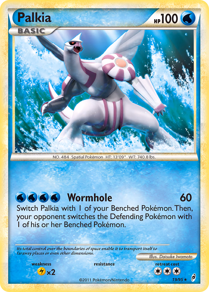 Palkia Pokemon card (19/95, Call of Legends)