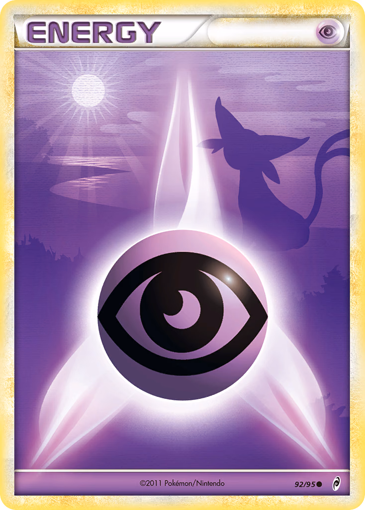 Psychic Energy Pokemon card (92/95, Call of Legends)