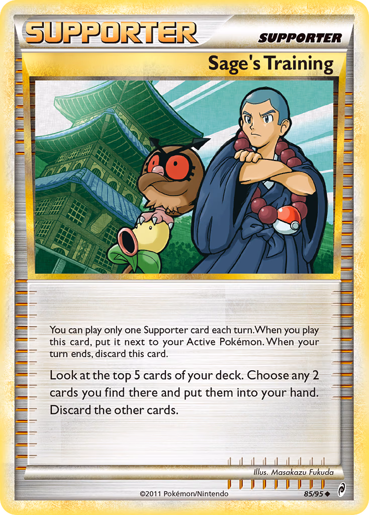 Sage's Training Pokemon card (85/95, Call of Legends)