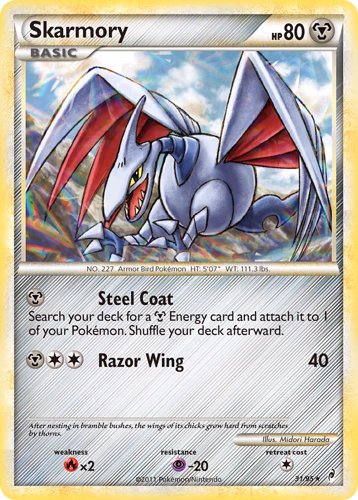 Skarmory Pokemon card (31/95, Call of Legends)