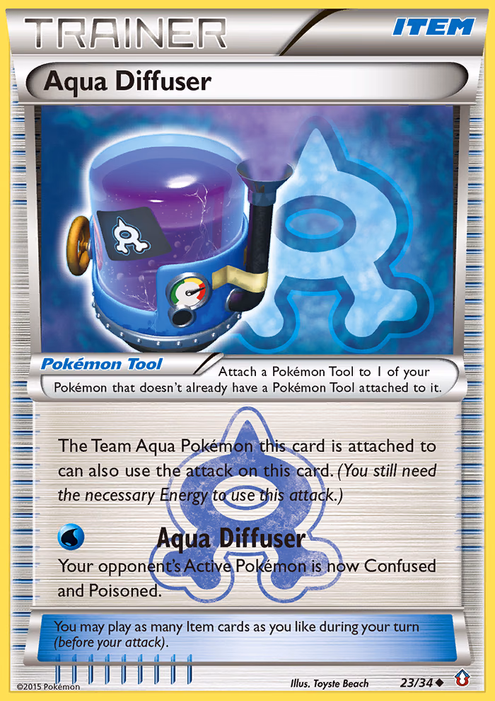 Aqua Diffuser Pokemon card (23/34, Double Crisis)