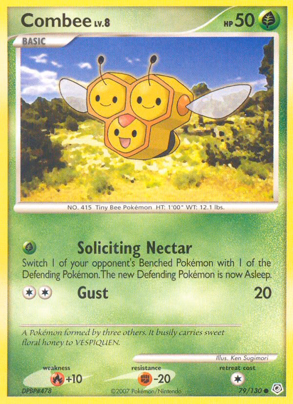 Combee Pokemon card (79/130, Diamond & Pearl)