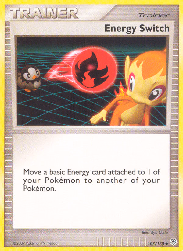 Energy Switch Pokemon card (107/130, Diamond & Pearl)