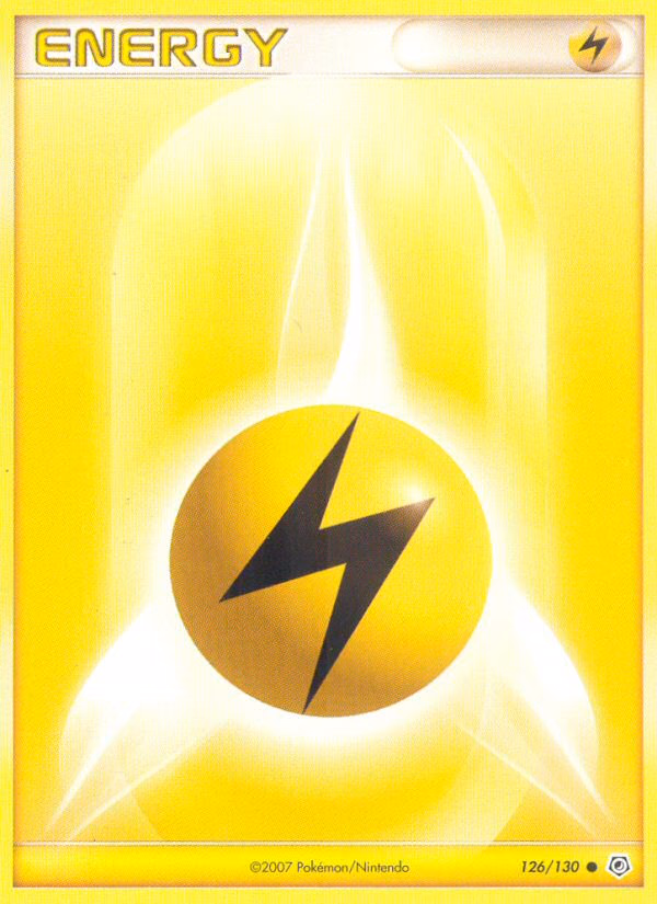 Lightning Energy Pokemon card (126/130, Diamond & Pearl)