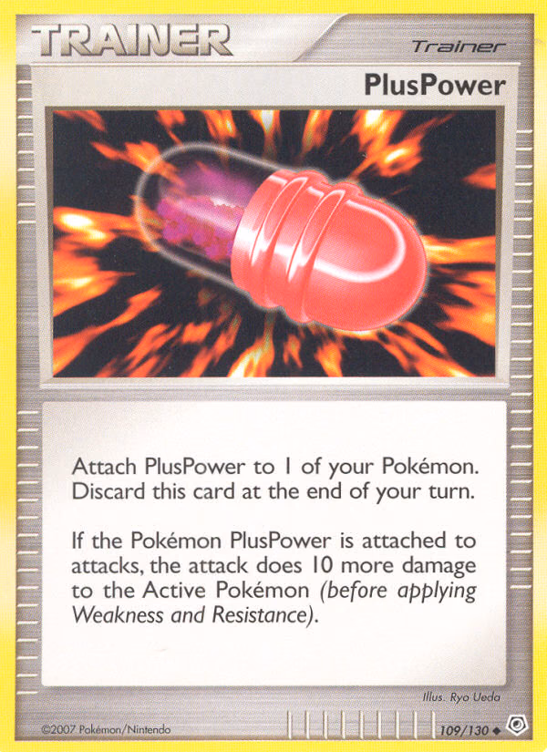 PlusPower Pokemon card (109/130, Diamond & Pearl)