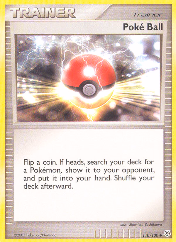 Poké Ball Pokemon card (110/130, Diamond & Pearl)