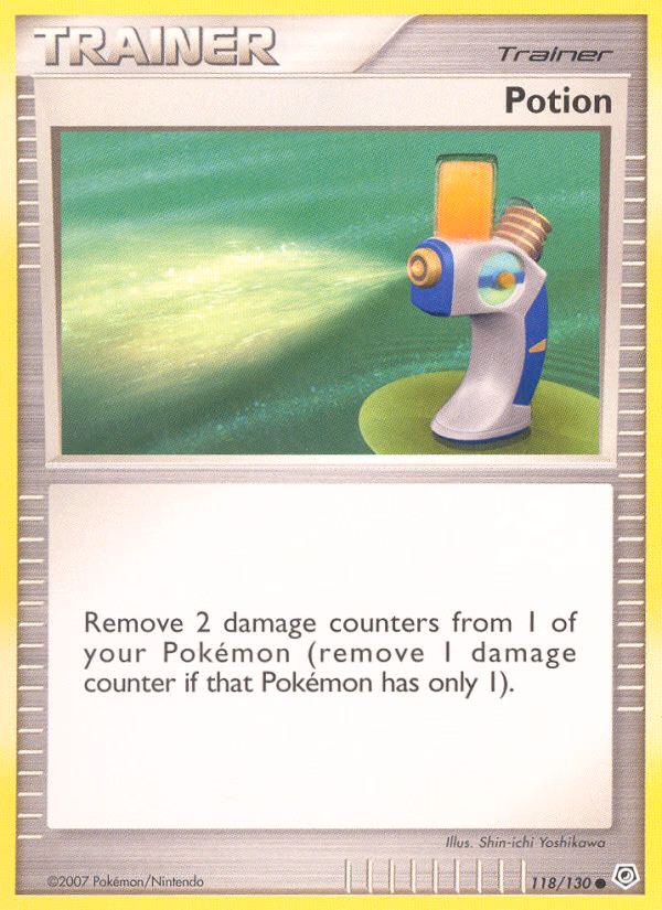 Potion Pokemon card (118/130, Diamond & Pearl)