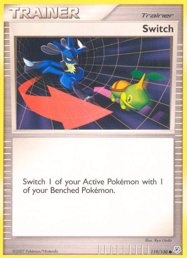 Switch Pokemon card (119/130, Diamond & Pearl)
