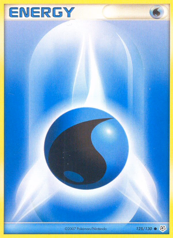 Water Energy Pokemon card (125/130, Diamond & Pearl)