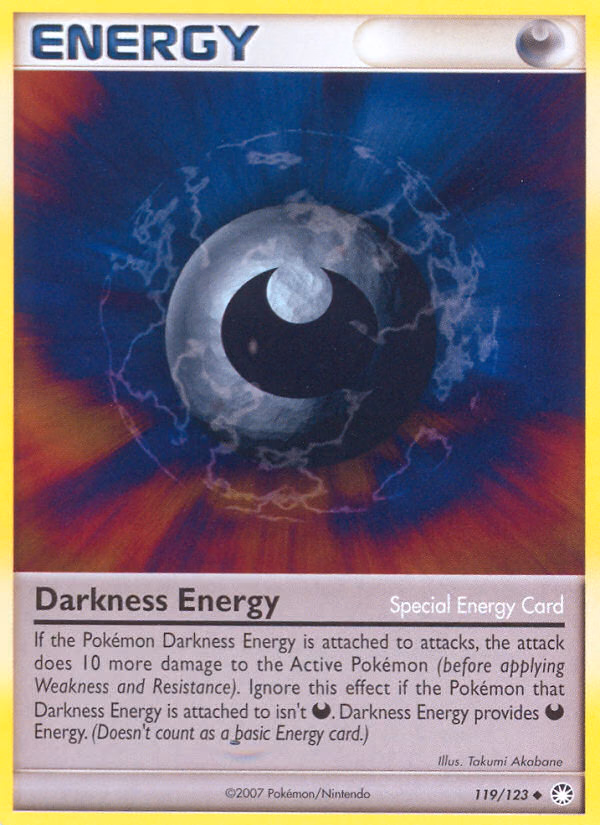 Darkness Energy Pokemon card (119/123, Mysterious Treasures)