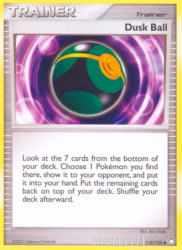 Dusk Ball Pokemon card (110/123, Mysterious Treasures)