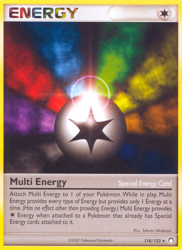 Multi Energy Pokemon card (118/123, Mysterious Treasures)