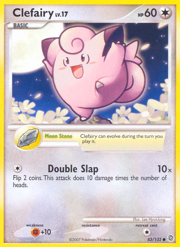 Clefairy Pokemon card (83/132, Secret Wonders)