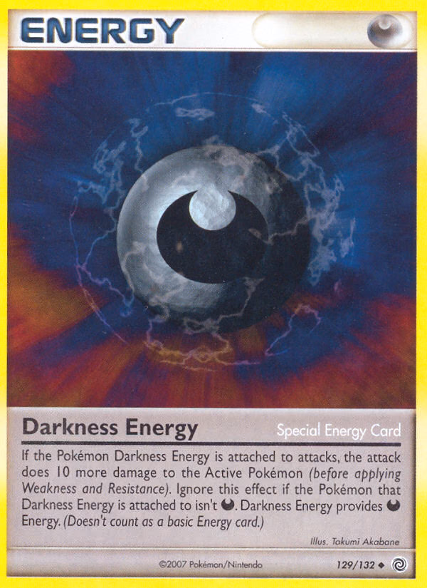 Darkness Energy Pokemon card (129/132, Secret Wonders)