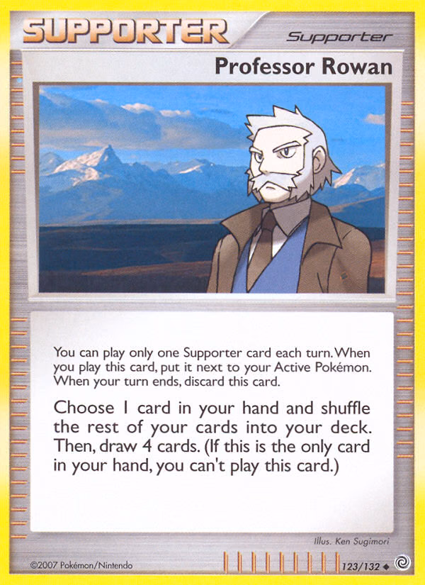 Professor Rowan Pokemon card (123/132, Secret Wonders)