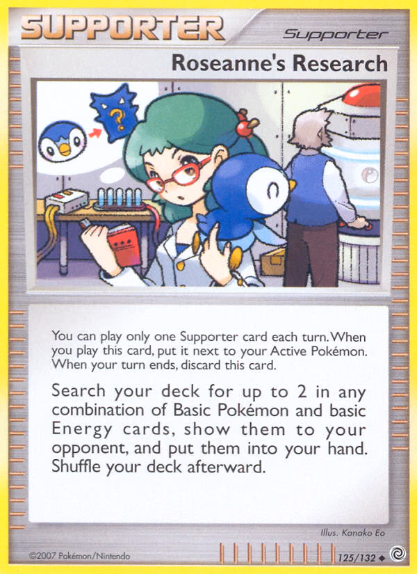 Roseanne's Research Pokemon card (125/132, Secret Wonders)